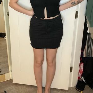 Aritzia sweat fleece skirt